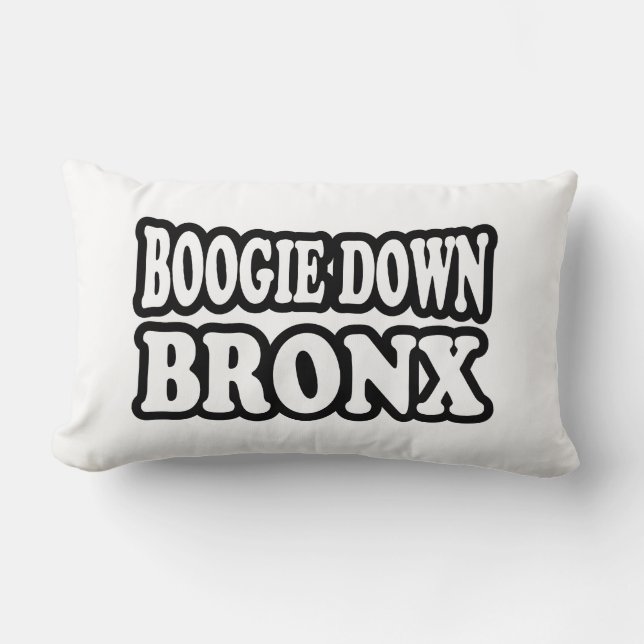 Coussin Rectangle Boogie Down Bronx, NYC (Recto)