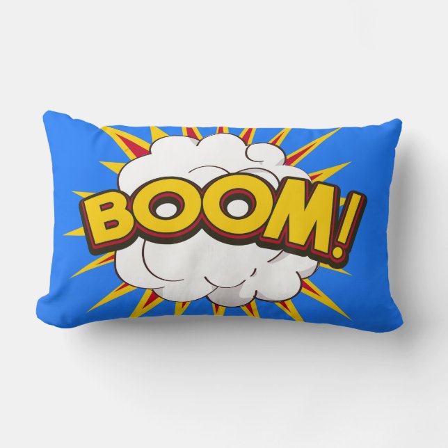 Coussin Rectangle Boom ! Explosion de dessin (Recto)