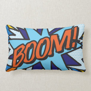 Coussin Rectangle BOOM ZOOM Fun Retro Comics Pop Art