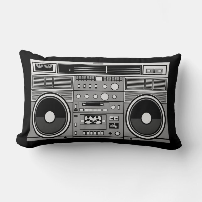 Coussin Rectangle BoomBox (Recto)