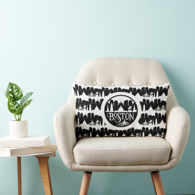 Coussin Rectangle Boston Skyline (Chaise)