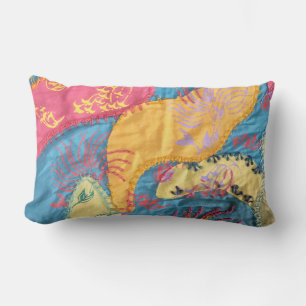 Coussin Rectangle Bouche en fibre d'art
