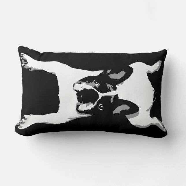 Coussin Rectangle Bouledogue français (Recto)