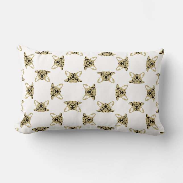 Coussin Rectangle Bouledogues français (Recto)