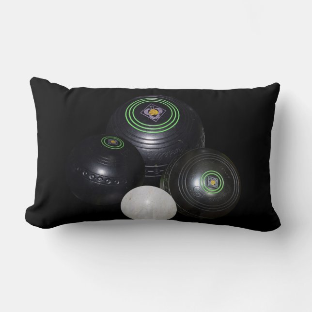 Coussin Rectangle Boules_Sur_Gazon,_ (Recto)