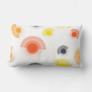 Coussin Rectangle Branché, ludique, animé, cool, circulaire géométri