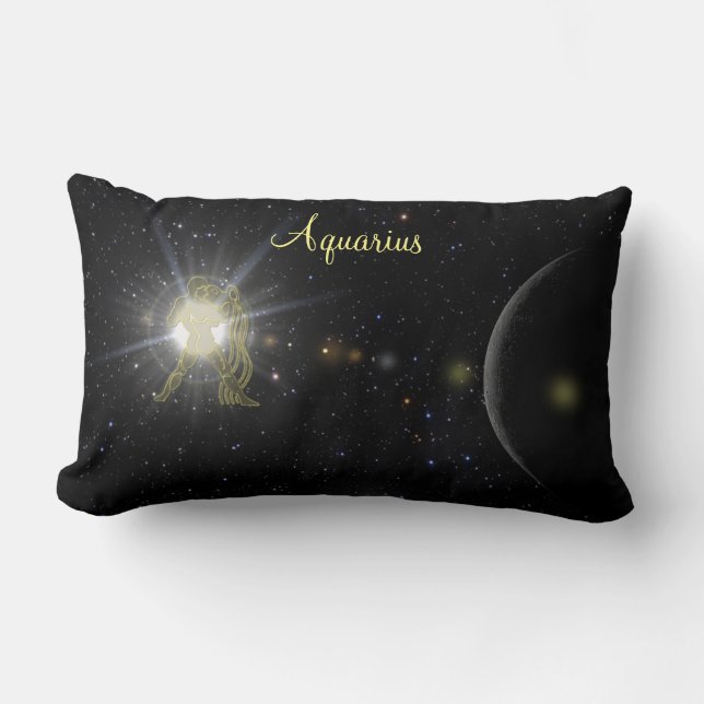 Coussin Rectangle Bright Aquarius (Recto)