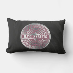 Coussin Rectangle Bronx de couverture de trou