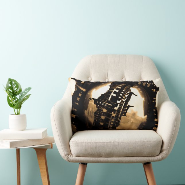 Coussin Rectangle Bronze Steampunk (Chaise)