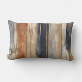 Coussin Rectangle Brûlé Orange Navy Dusty Bleu Distressed