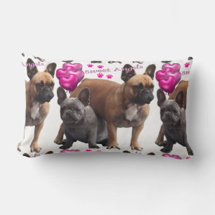 Coussin Rectangle Bulldog français Sweet Angels