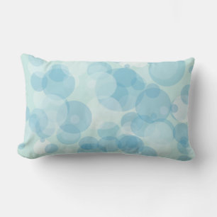 Coussin Rectangle Bulles bleues