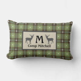 Coussin Rectangle Cabine de cerfs verts