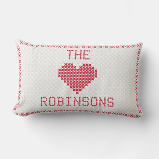 Coussin Rectangle Cadeau d'anniversaire de couple personnalisé en br