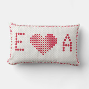 Coussin Rectangle Cadeau personnalisé de mariage et d'anniversaire d
