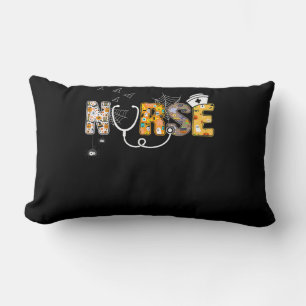 Coussin Rectangle Cadeau Spider Infirmière d'Halloween avec araign