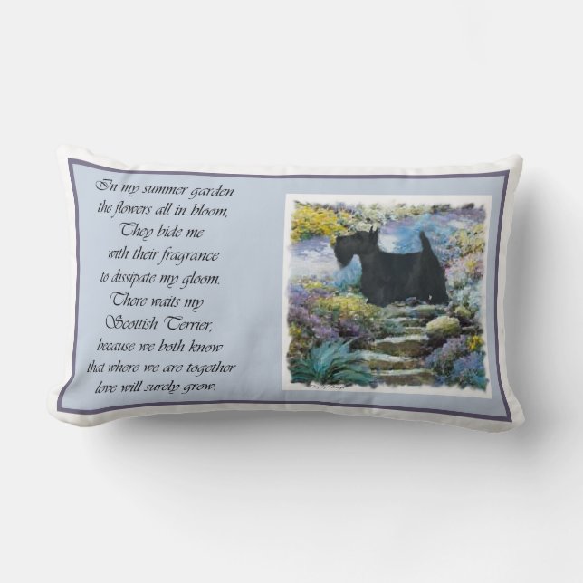 Coussin Rectangle Cadeaux d'art écossais Terrier (Recto)