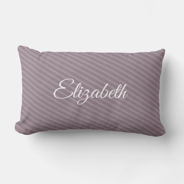 Coussin Rectangle Calligraphie Nom Script Modèle élégant moderne (Recto)