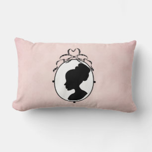 Coussin Rectangle Camée victorienne du style 60s