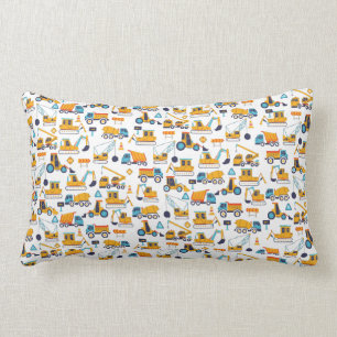 Coussin Rectangle Camions de pompage de construction pour enfants Mo