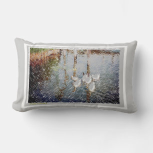Coussin Rectangle Canards dans les images des quais