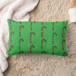 Coussin Rectangle Canneberges sur fond bleu
