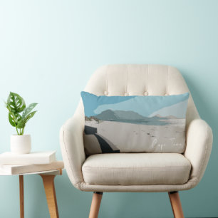 Coussin Rectangle Cape Town Table Mountain Ocean Sketch