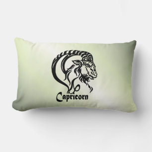 Coussin Rectangle Capricorne Chèvre de mer Zodiac vert