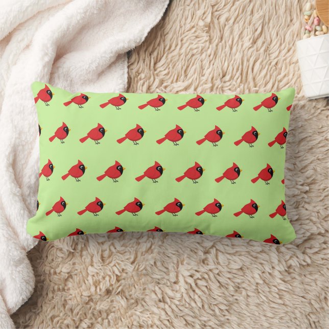 Coussin Rectangle Cardinal Rouge Cardinal Cardinal aux Fleurs (Couverture)