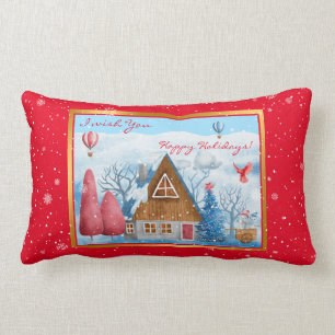 Coussin Rectangle Cardinal sur la Personnaliser du paysage