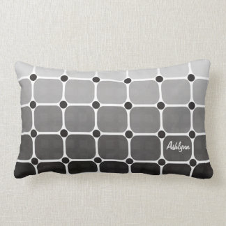 Coussin Rectangle Carreau chic urbain - gris de charbon de bois