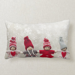 Coussin Rectangle Carreau d'anges de danse de Noël