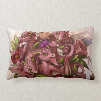 Coussin Rectangle Carreau de bouquet de dragon