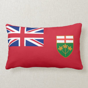 Coussin Rectangle Carreau de drapeau d'Ontario