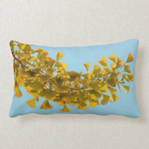 Coussin Rectangle Carreau de feuille d'automne de Ginkgo