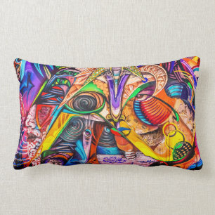 Coussin Rectangle Carreau de graffiti