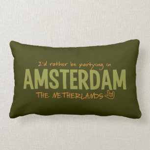 Coussin Rectangle Carreau fait sur commande de couleur d'AMSTERDAM