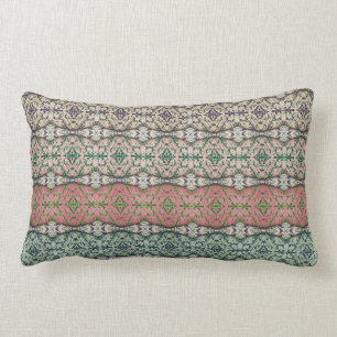Coussin Rectangle Carreau multicolore de Caladium