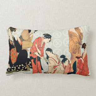 Coussin Rectangle Carreaux japonais de conception d'art