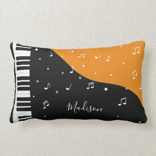 Coussin Rectangle Carreaux nommés faits sur commande de musique de