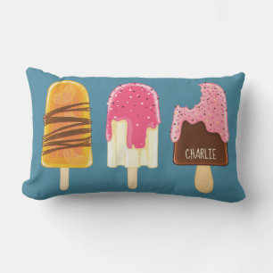 Coussin Rectangle Carreaux nommés faits sur commande de Popsicles d