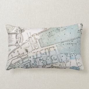 Coussin Rectangle Carte de New York City, 1728