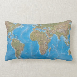 Coussin Rectangle Carte du monde