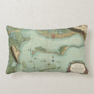 Coussin Rectangle CARTE : La JAMAÏQUE, 1756