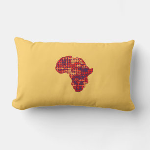 Coussin Rectangle Carte traditionnelle vintage de l'Afrique