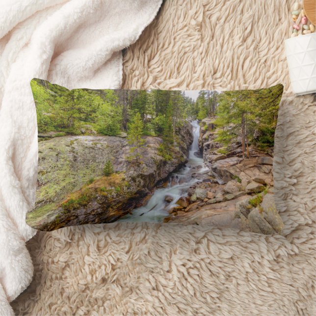 Coussin Rectangle Cascade de rivière et chute d'eau (Couverture)
