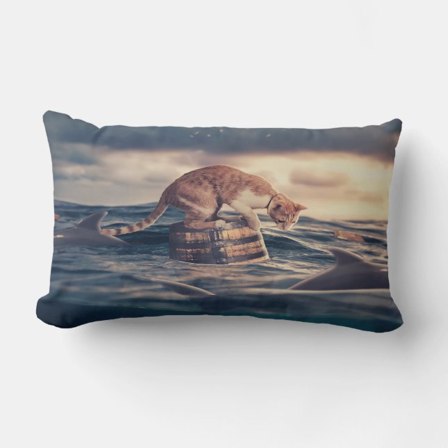 Coussin Rectangle Cat Nap Dream ou cauchemar (Recto)