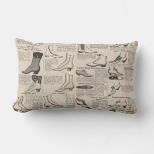 Coussin Rectangle Catalogue publicitaire de chaussures anciennes