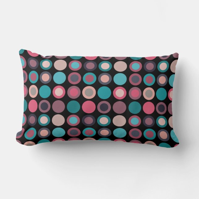 Coussin Rectangle Cercles de l'Horizon 3 (Recto)