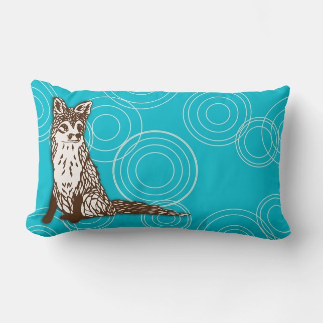 Coussin Rectangle Cercles rusés (Recto)